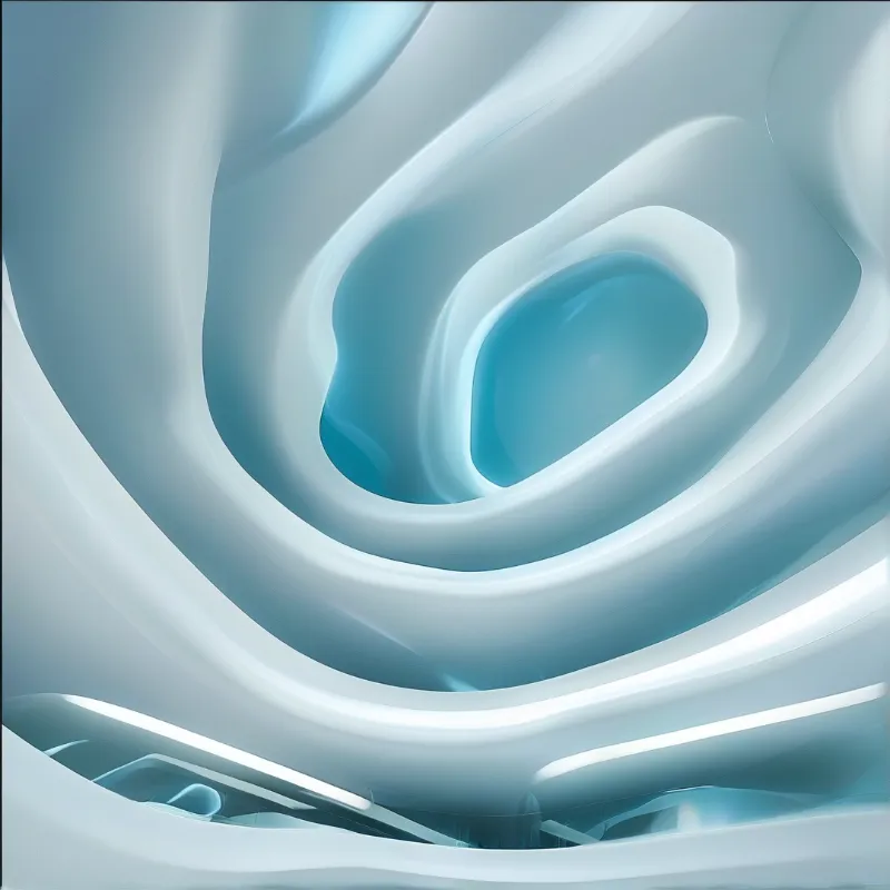 Abstract Blue Fluid