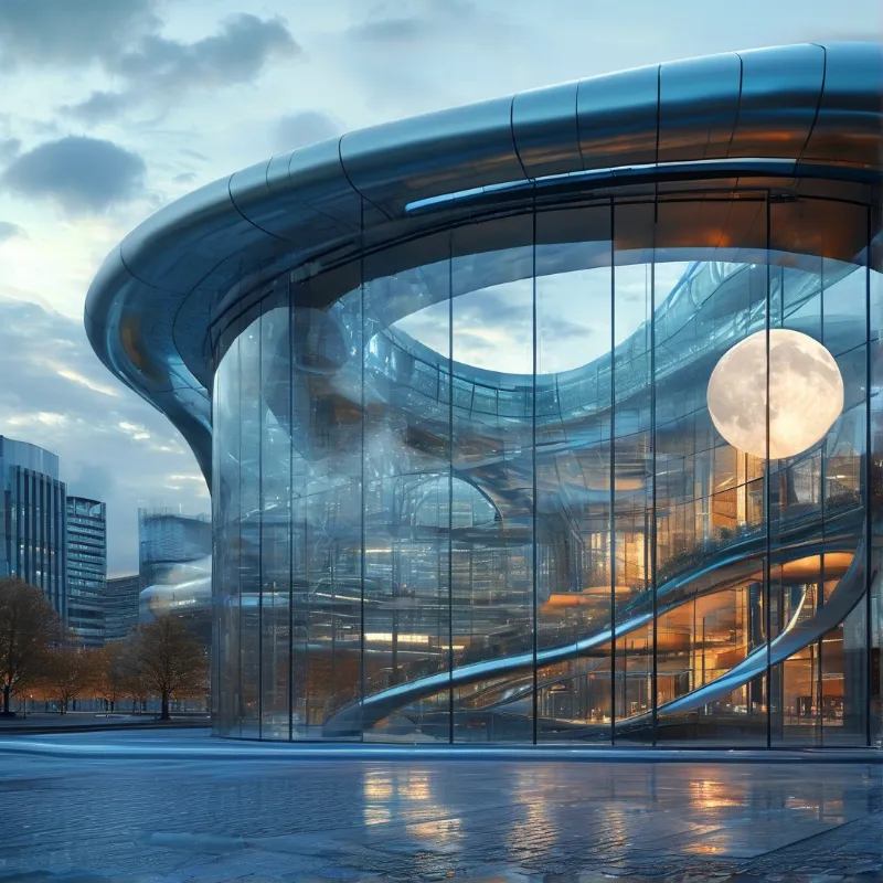 Futuristic Glass Building