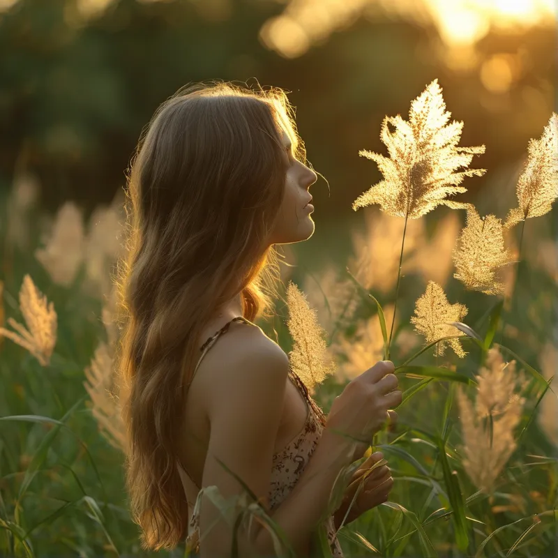 Golden Hour in the Grassland