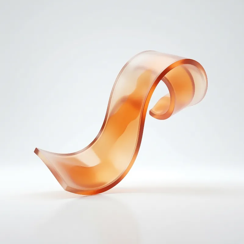 Abstract Amber Ribbon
