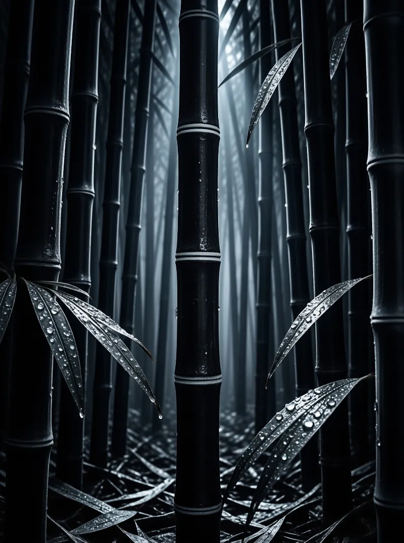 Misty Bamboo Forest