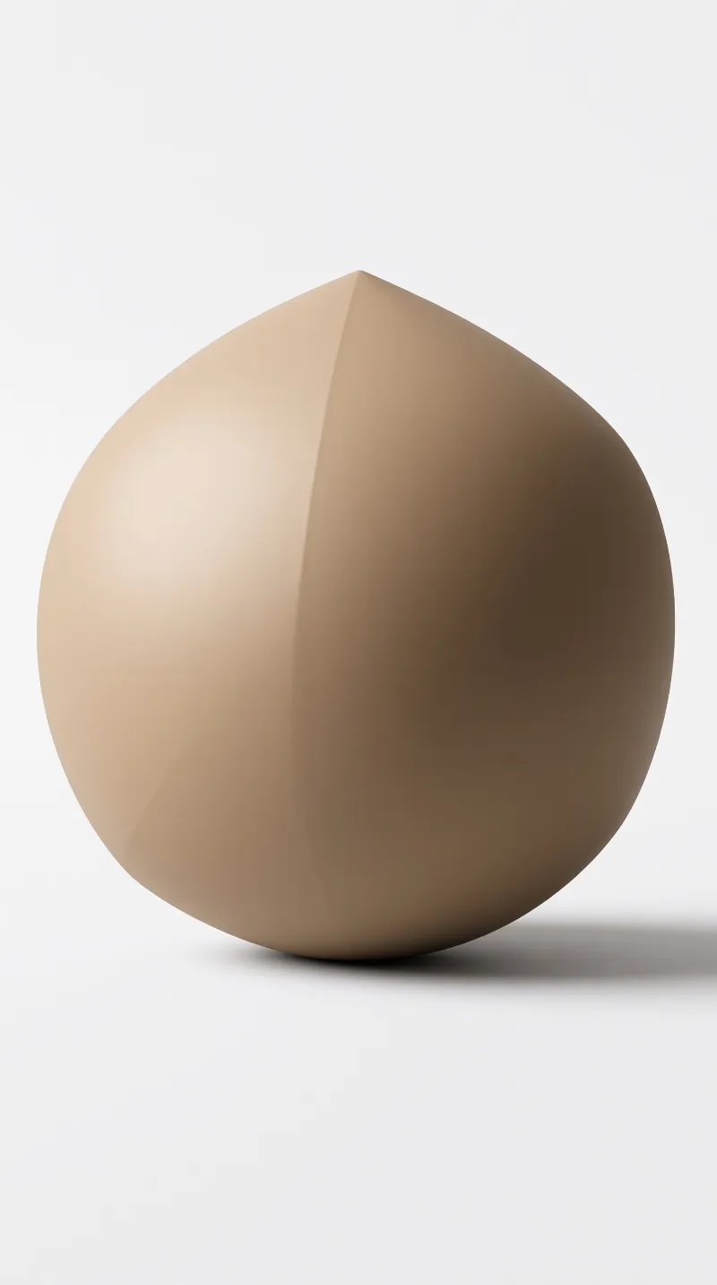 Beige Teardrop 3D Shape