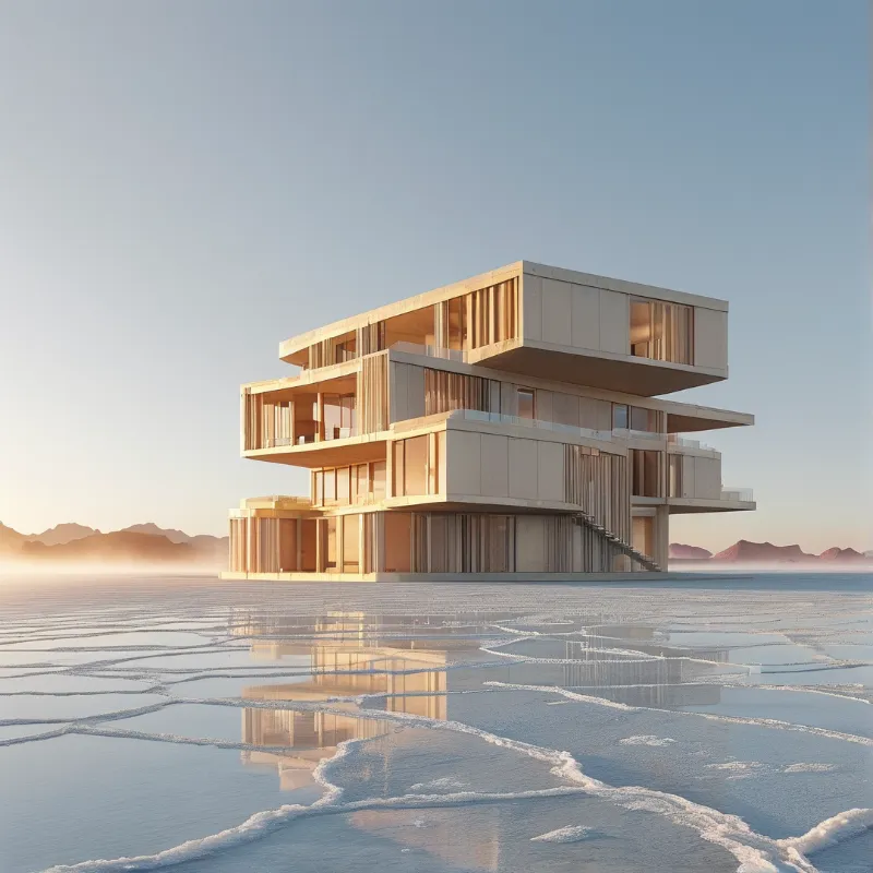 Modern Villa on Salt Flats