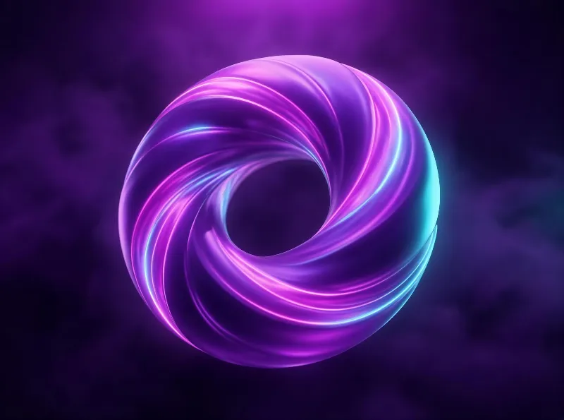 Glowing Purple Torus