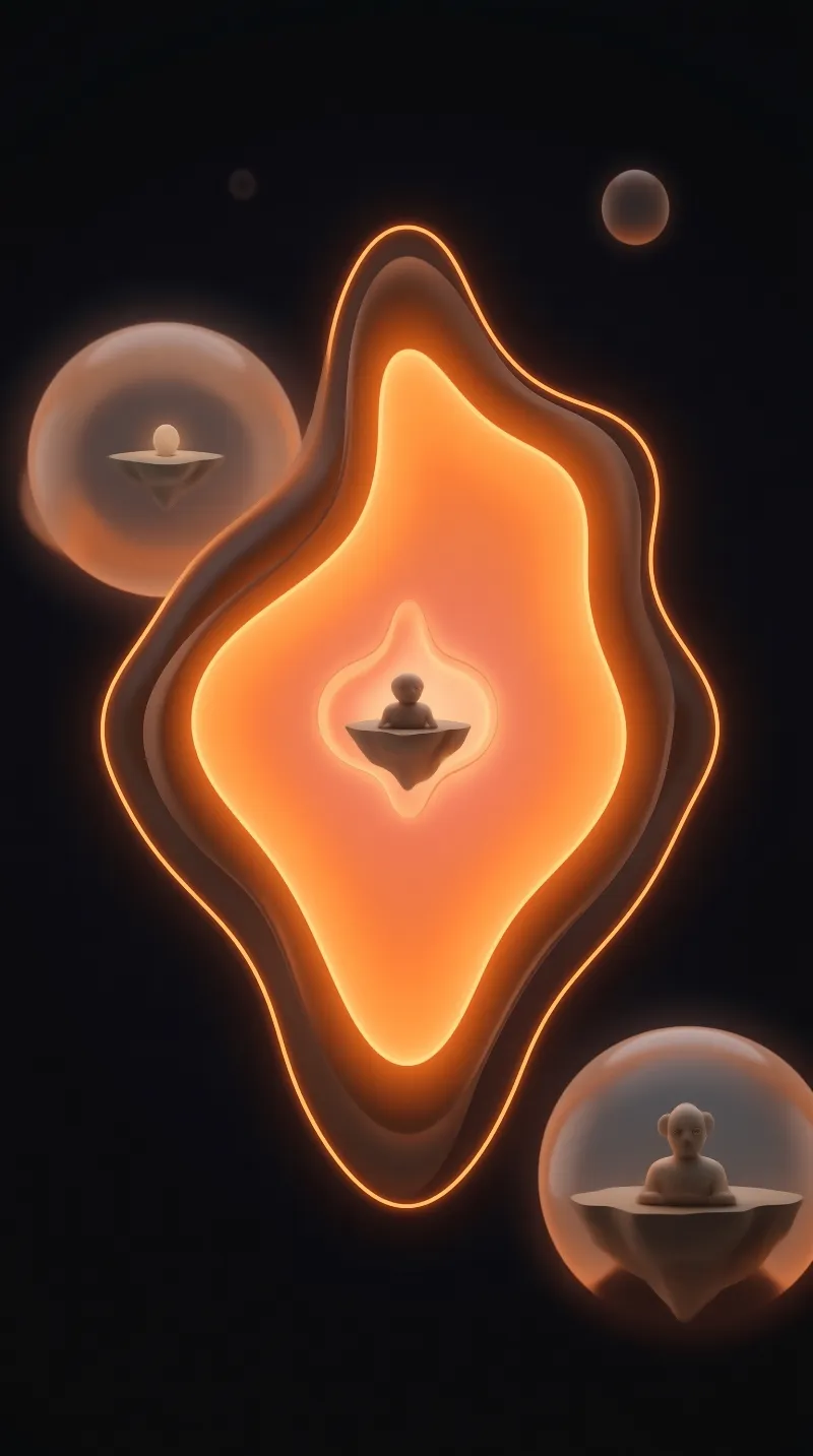 Surreal Orange Dimensions