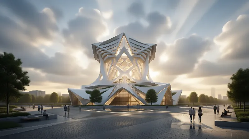 Futuristic Glowing Architecture