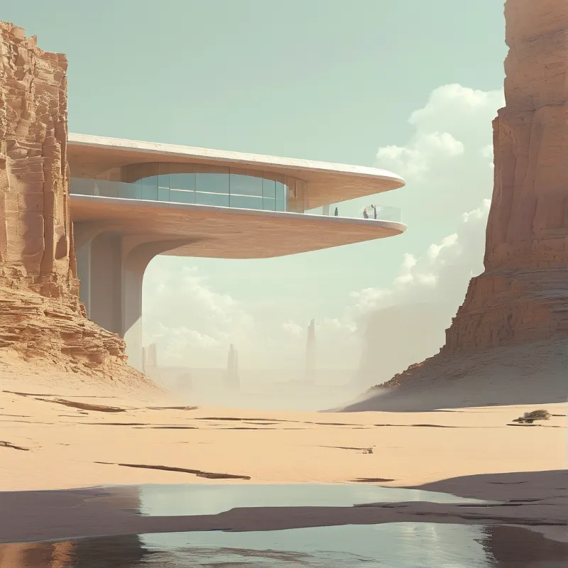 Futuristic Desert Building