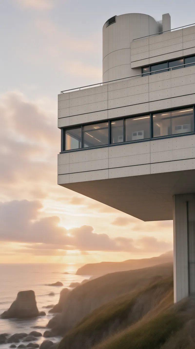 Modern Concrete Coastal Villa