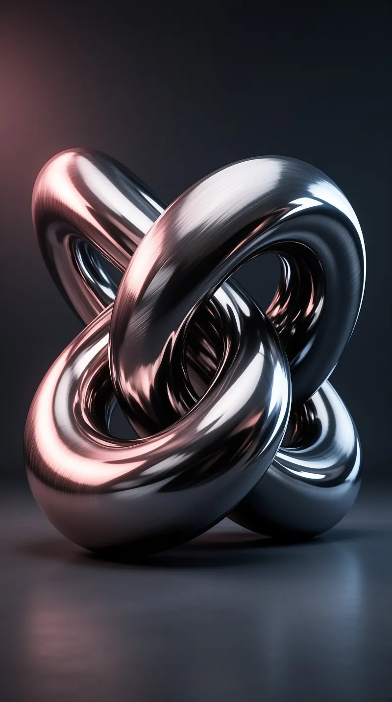 Abstract Metallic Knot
