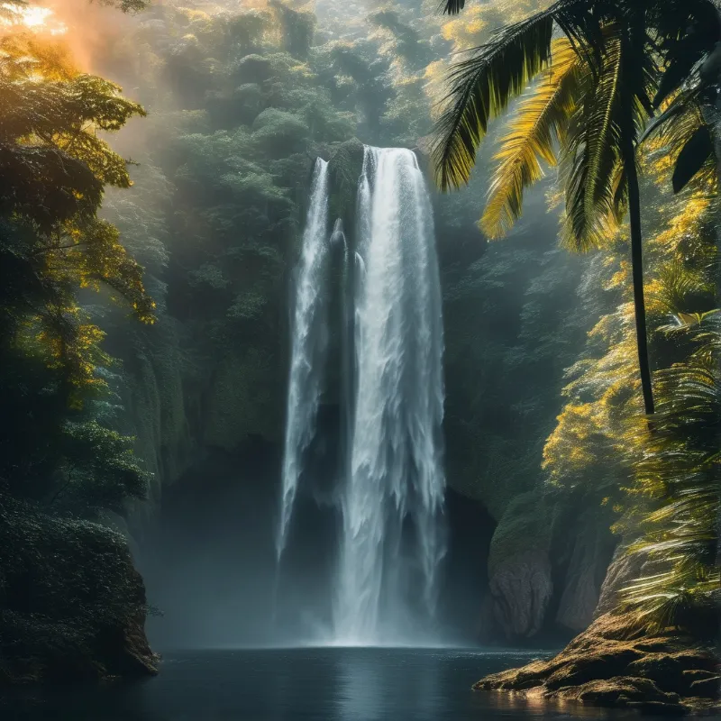 Mystic Jungle Waterfall