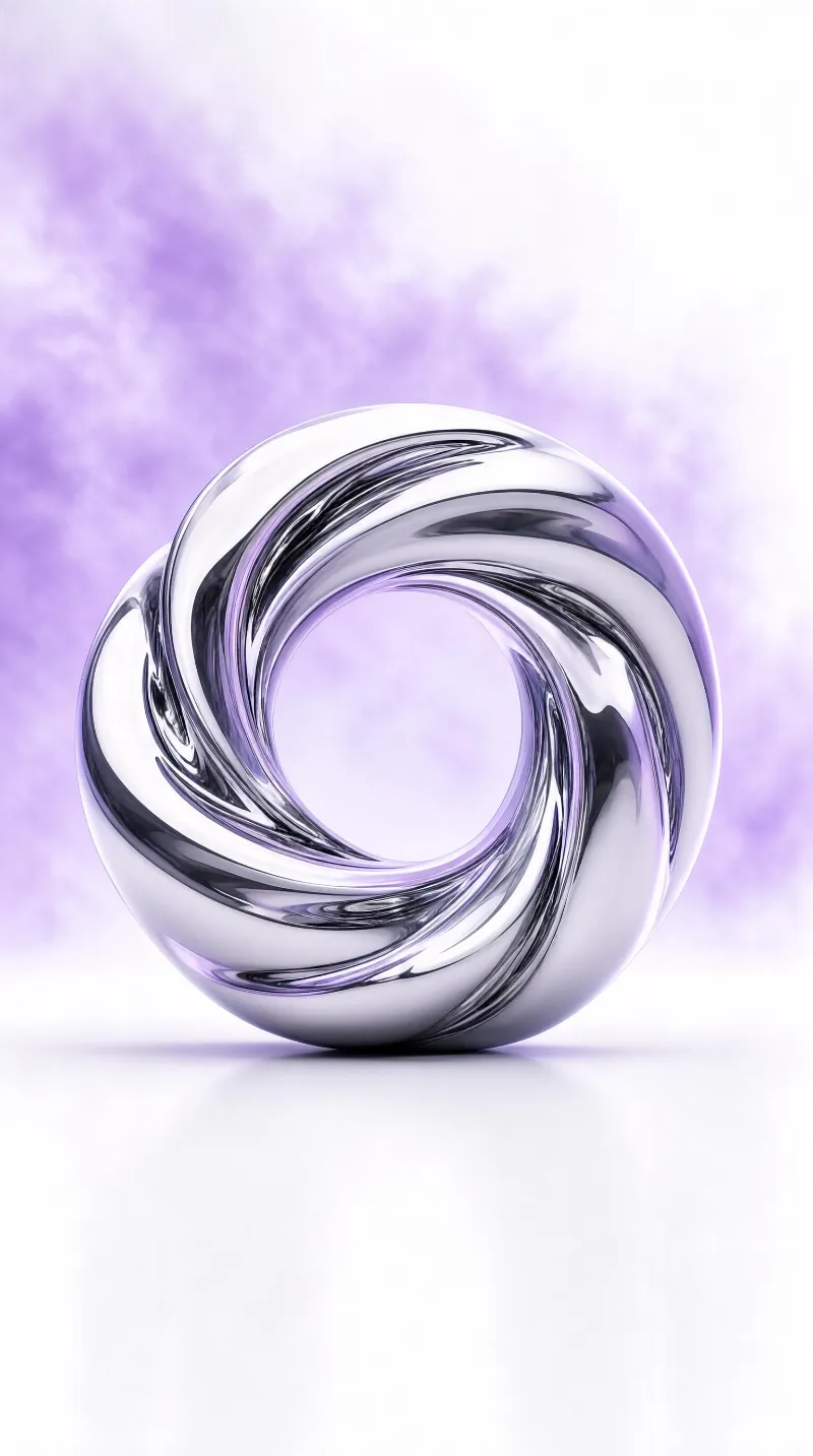Abstract Chrome Torus
