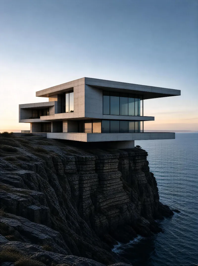 Modern Cliffside House