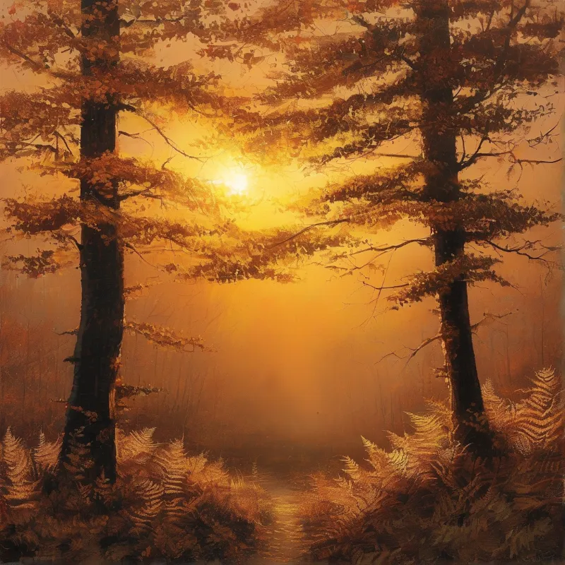 Golden Forest Sunrise
