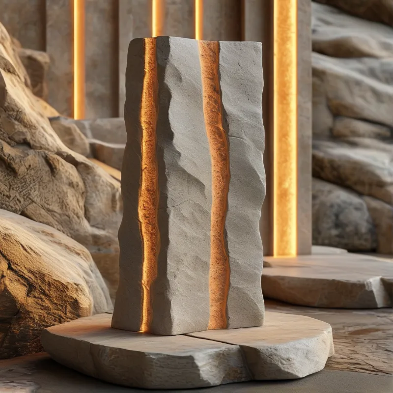 Glowing Stone Sculpture