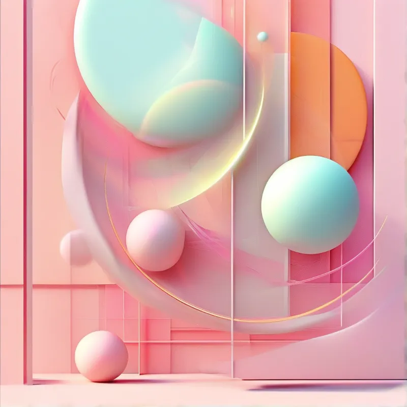 Pastel Abstract Geometry