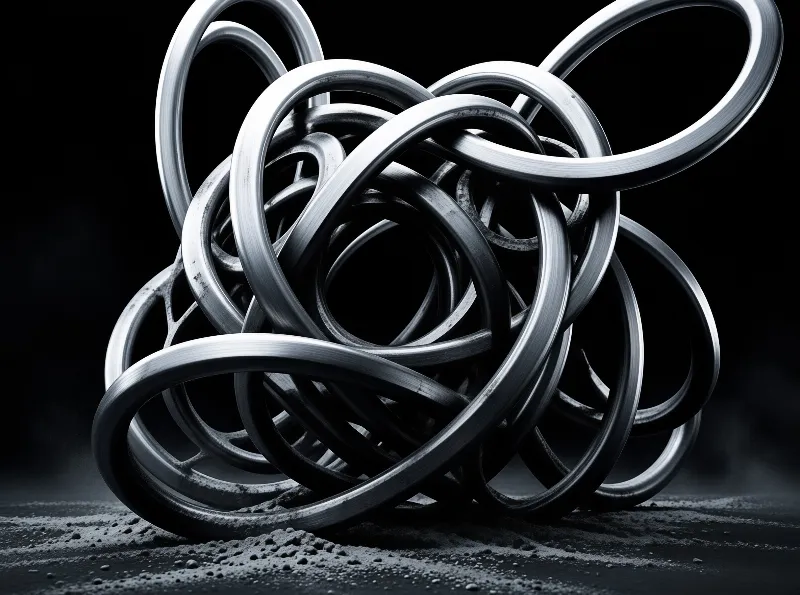 Tangled Metallic Rings