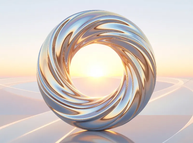 Metallic Swirl Ring