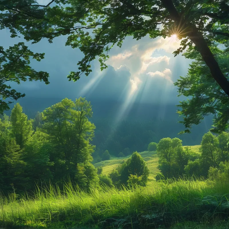 Sunlight in the Forest