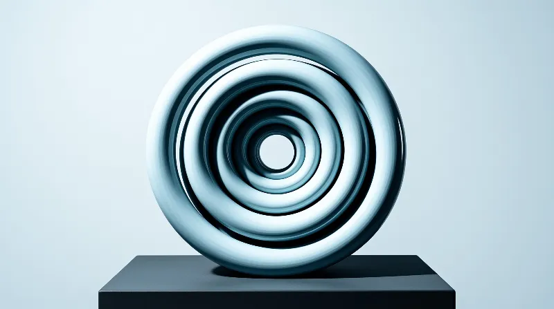 Concentric Metal Sculpture