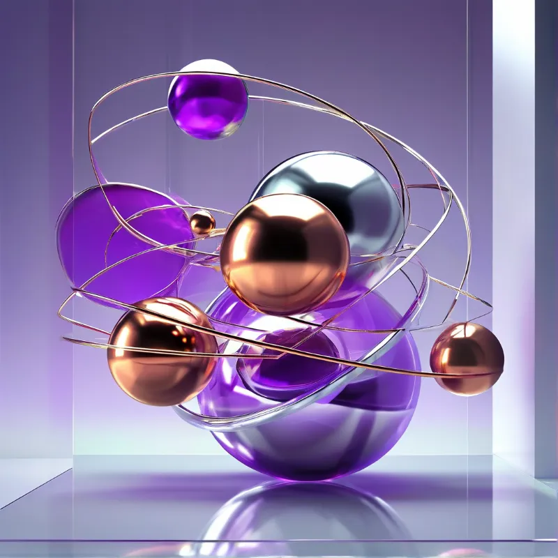 Abstract Metallic Spheres