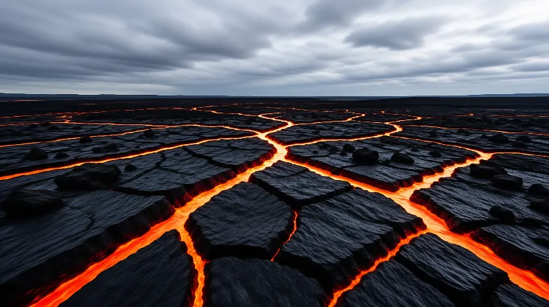 Cracked Lava Field