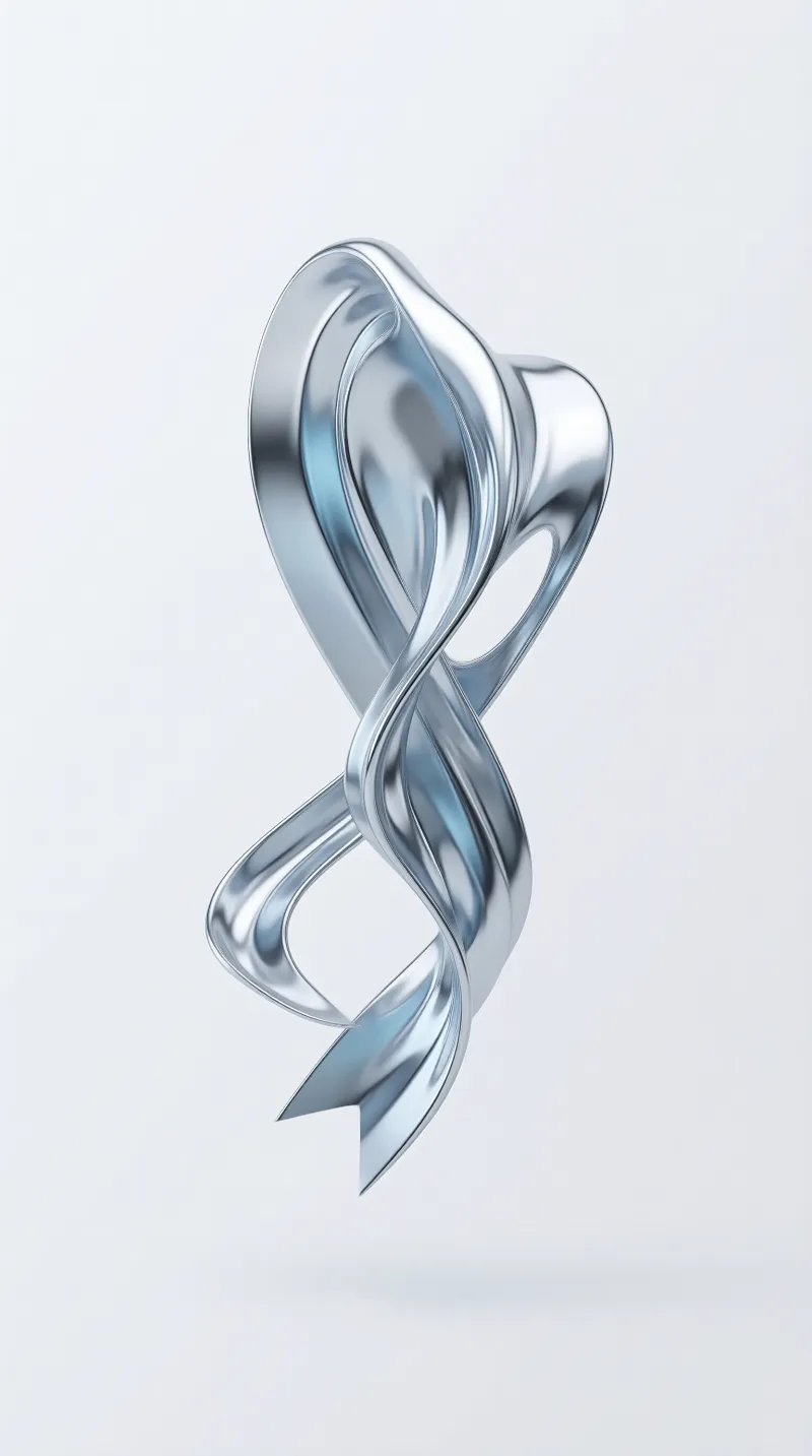 Metallic Abstract Sculpture