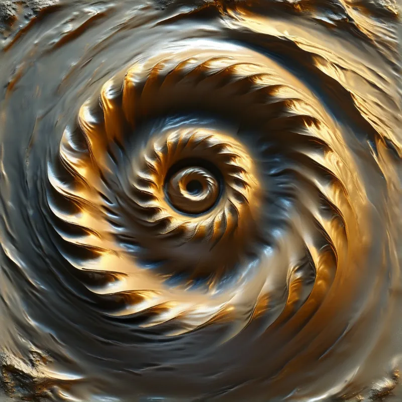 Metallic Spiral Vortex