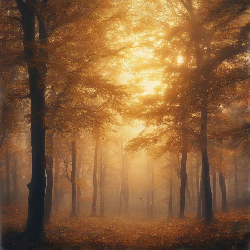 Golden Forest Sunrise