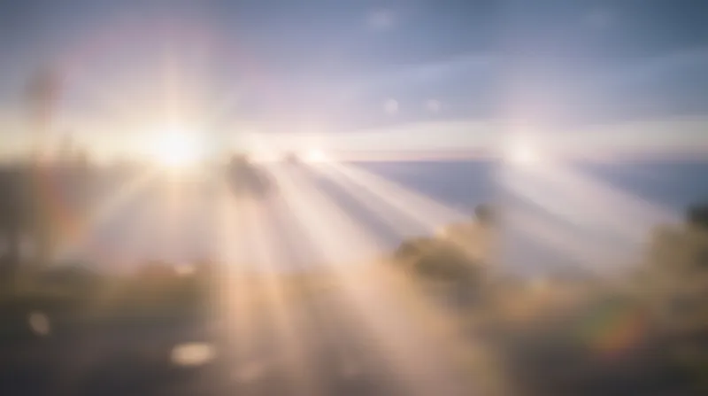 Blurred Sunburst Scene
