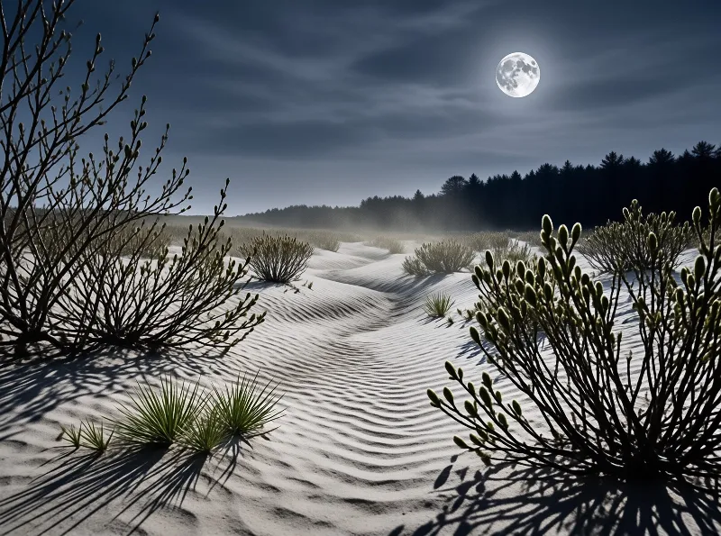 Moonlit Sand Dunes