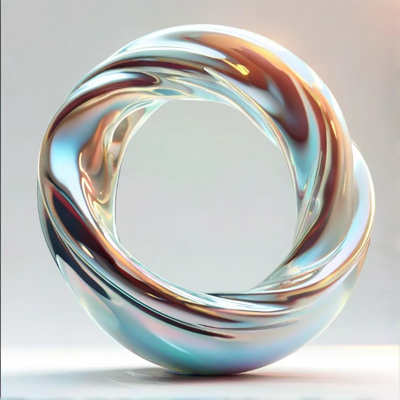 Abstract Metallic Loop