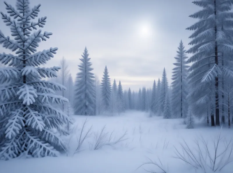 Snowy Winter Forest