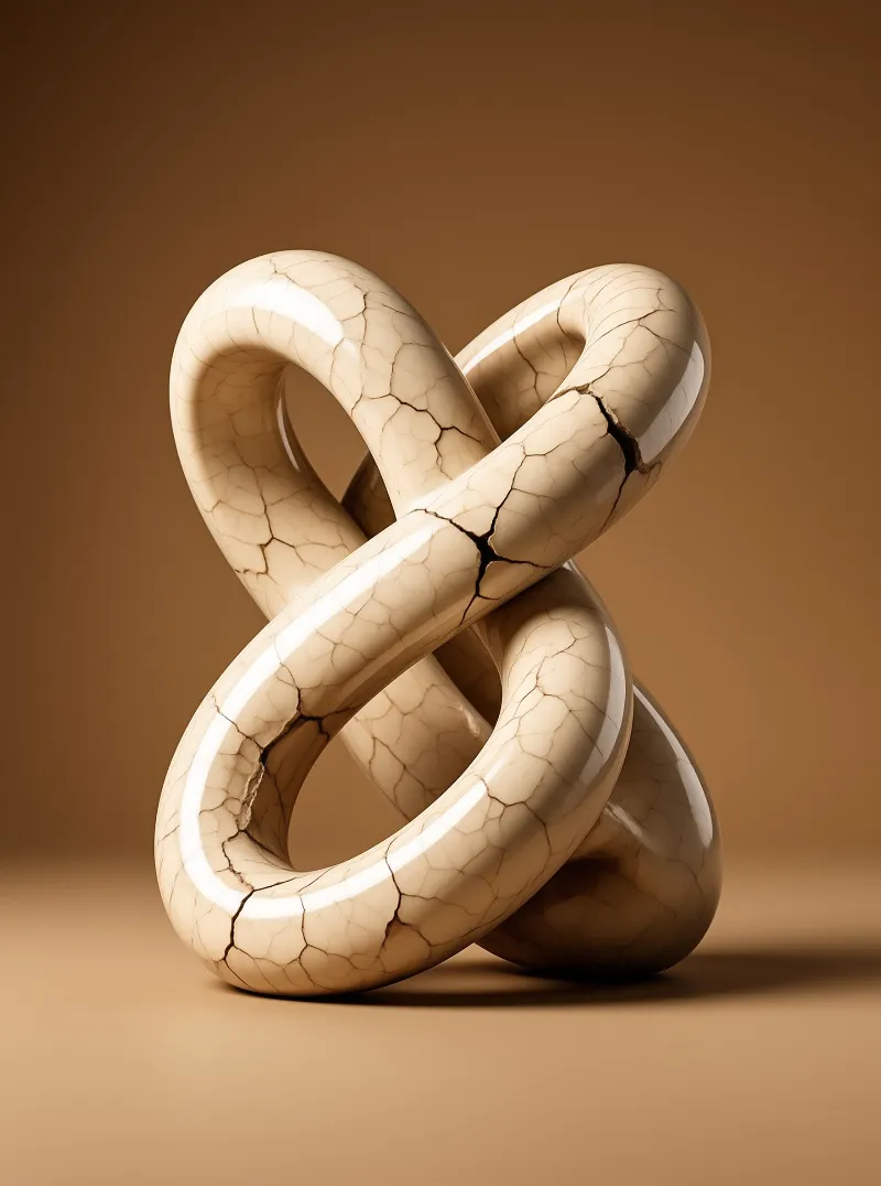 Cracked Infinity Sculpture