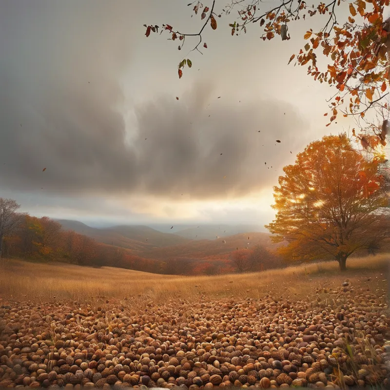 Autumn Chestnut Field