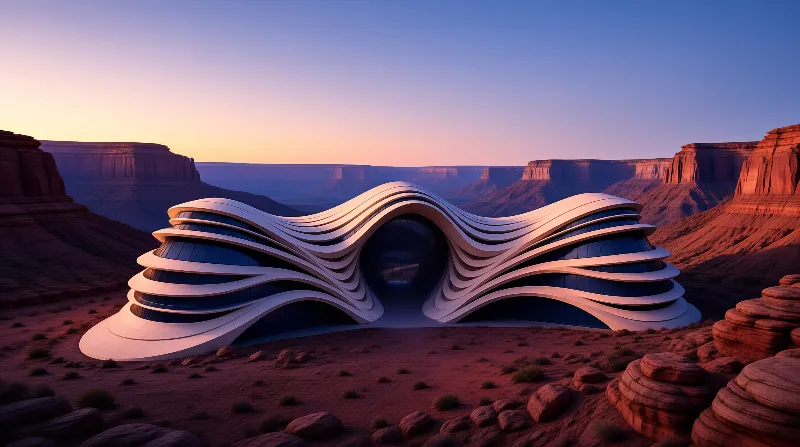 Futuristic Desert Building