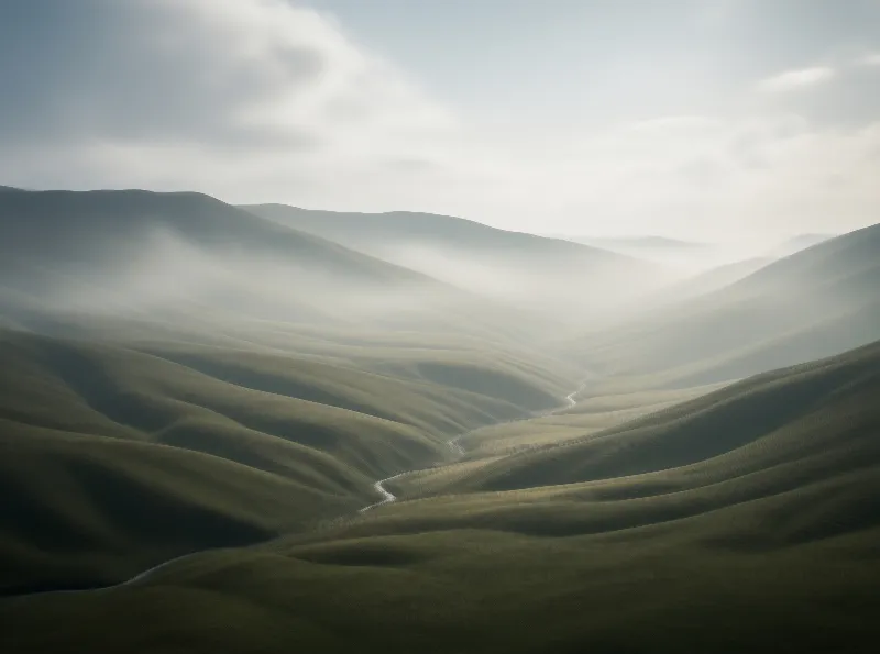 Misty Rolling Hills
