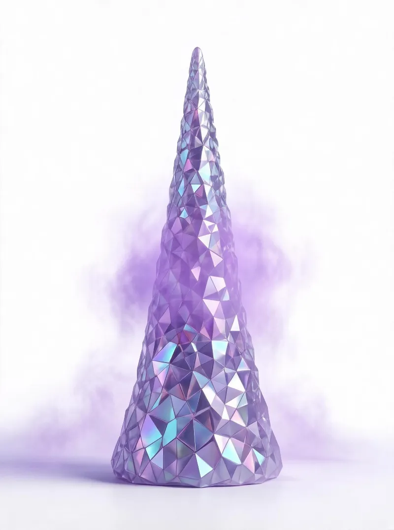 Geometric Purple Horn