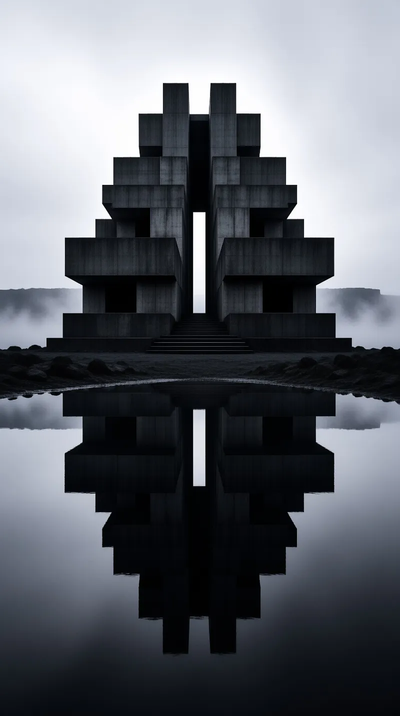 Surreal Monolithic Structure