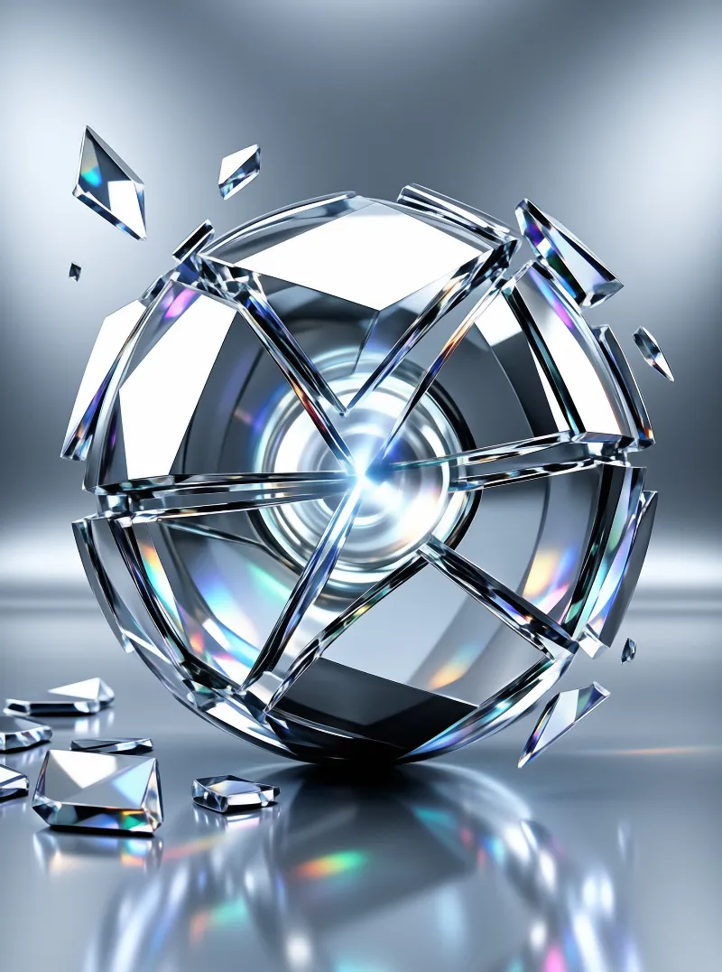 Fragmented Crystal Sphere
