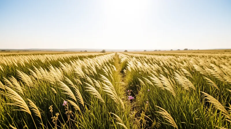 Golden Rows of Grain