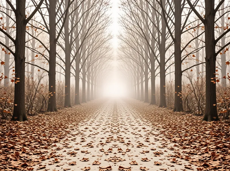 Misty Forest Path