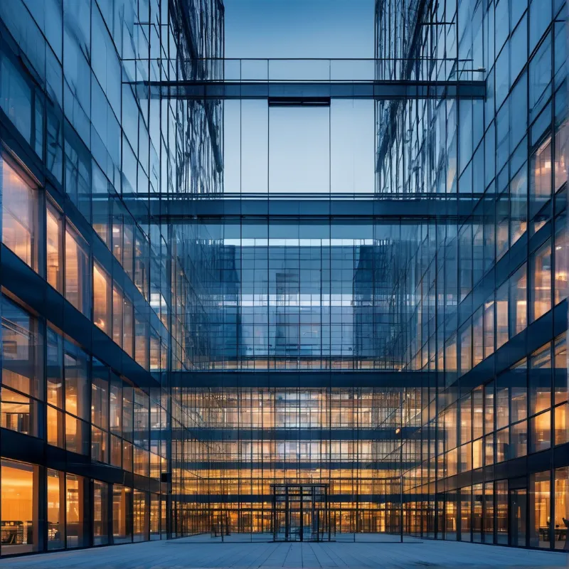 Modern Glass Atrium