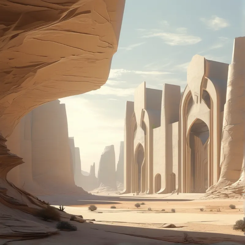 Desert Sandstone Ruins