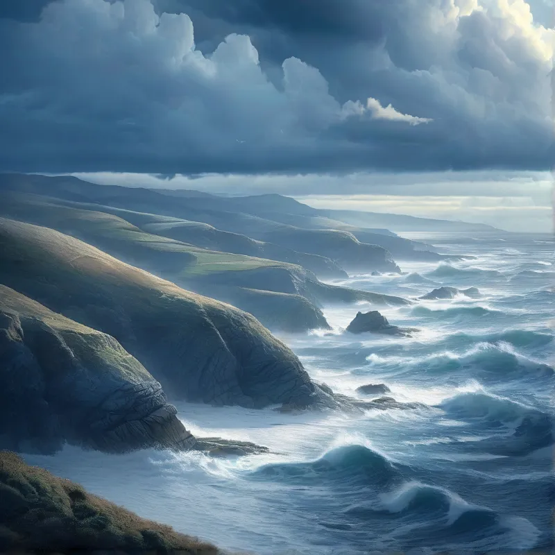 Dramatic Coastal Cliffs