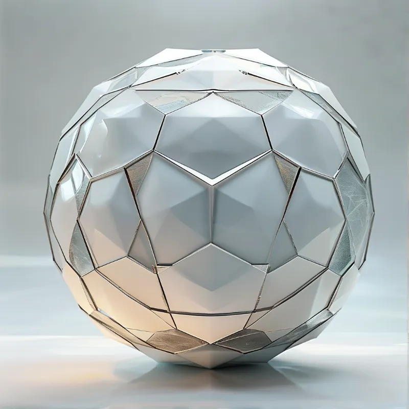 Faceted Metallic Sphere