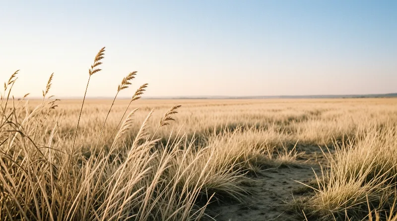 Golden Grass Field Path