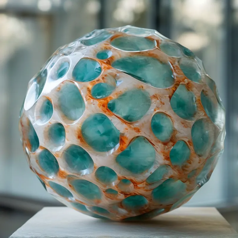 Translucent Teal Sphere