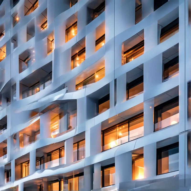 Modern Curved Facade Building