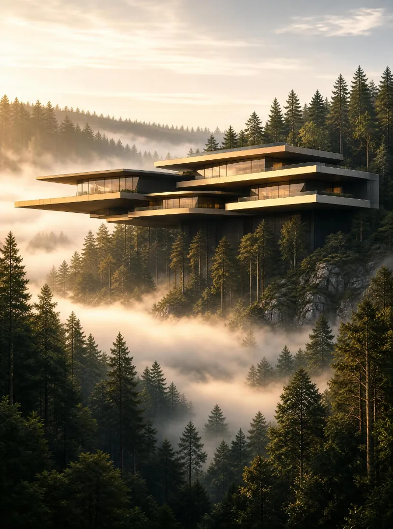 Futuristic Forest House