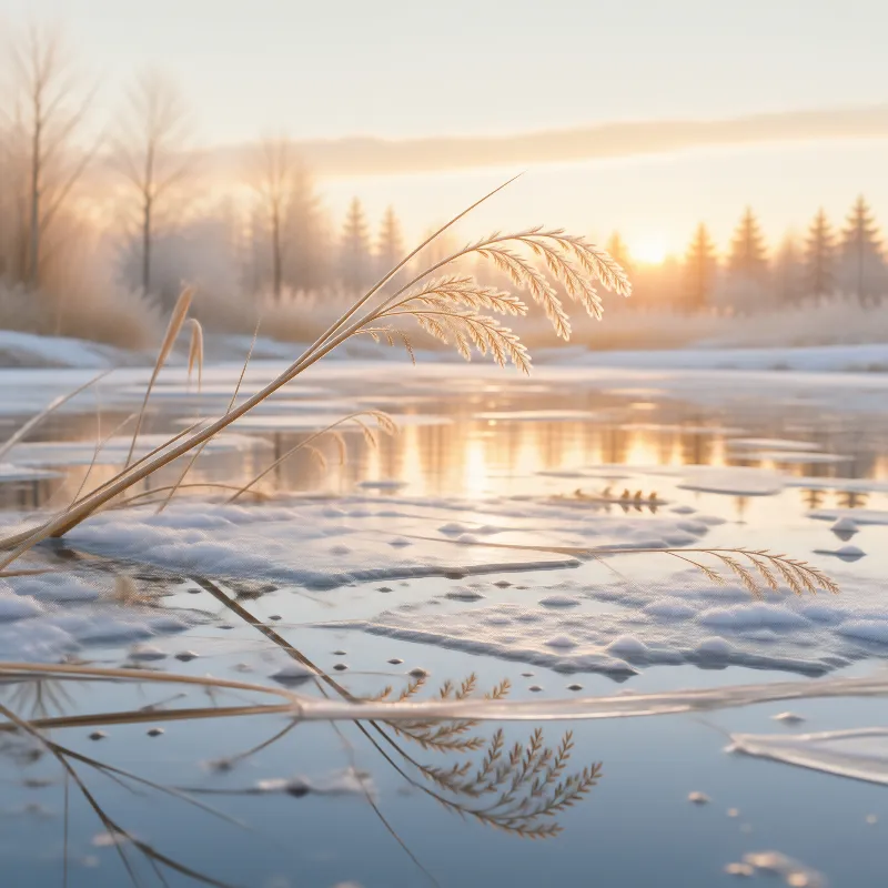 Winter Sunrise Reflections